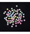 Plastik Yıldız Gökkuşağı Boncuk 50 gram - Mix Renk