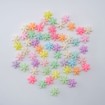 Plastik Çiçek Boncuk 50 gram - Mix Renk
