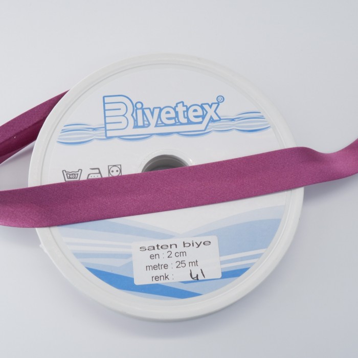 5 Metre -Saten Biyetex Biye - 041 No 2 Cm