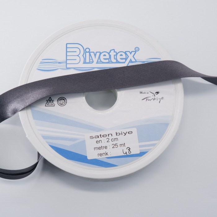 5 Metre -Saten Biyetex Biye - 048 No 2 Cm