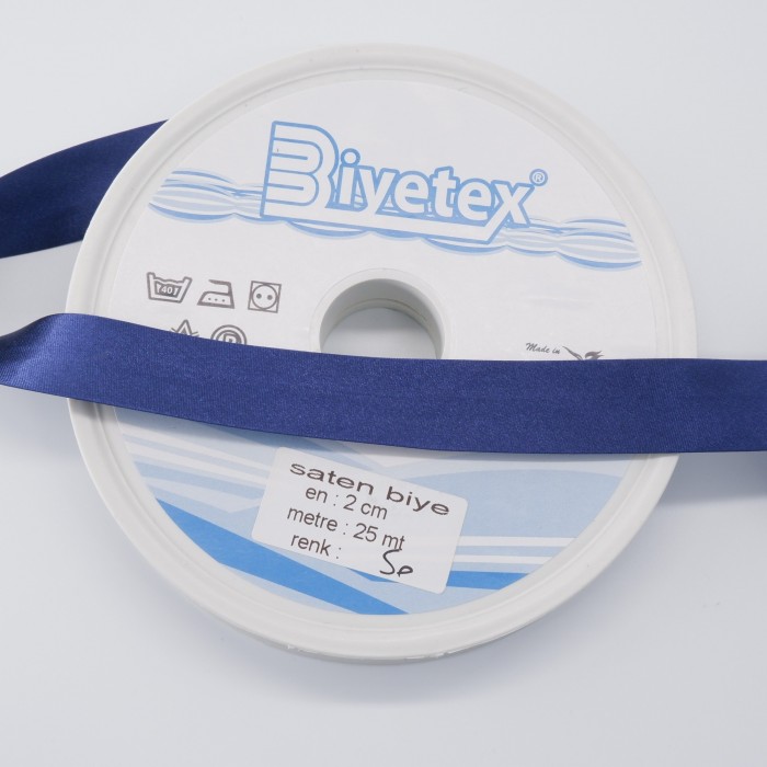 5 Metre -Saten Biyetex Biye - 050 No 2 Cm