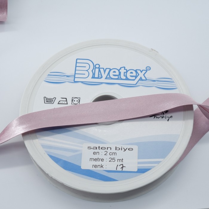 25 Metre - Saten Biye - 2 Cm Biyetex - No 017