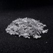 Palmiye Ağacı Pleksi Pul - 50 Gram - Gümüş Simli