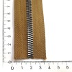 Çanta Fermuarı - Metal Görünümlü Metalize Diş - Açık Kahverengi - 1 Adet