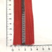 Çanta Fermuarı - Metal Görünümlü Metalize Diş - Kırmızı - 1 Adet
