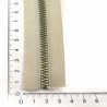 Çanta Fermuarı - Metal Görünümlü Metalize Diş - Krem - 5 Adet