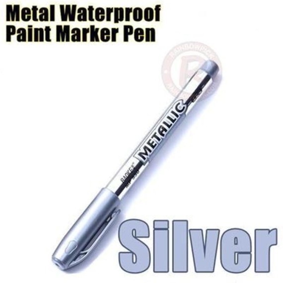 Gümüş Epoksi Varak Kalem - Alkol bazlı Metalik