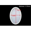 Oval Magnet -6x9 cm -Epoksi Reçine Silikon ve Beton Kalıbı-Kod:1014