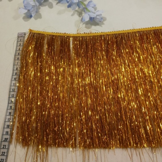 10 Metre - Simli Saçak 20 cm - Gold