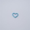 Yaylı Halka - Kalp Şekilli - Mavi - 1 Adet