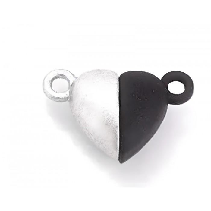 Kalpli Kapama - Gümüş-Siyah