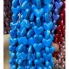Porselen Kalp Boncuk - Mavi - 1 Dizi - 10 mm