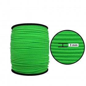 3 mm Neon Yeşil Yassı Lastik - 10 Metre