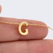 \\"G\\" Mini Harfler Lak Kaplama Gold - 3 Adet