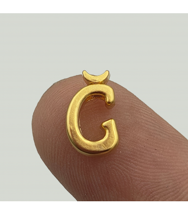 \\"Ğ\\" Mini Harfler Lak Kaplama Gold - 3 Adet