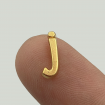 \\"J\\" Mini Harfler Lak Kaplama Gold