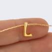 \\"L\\" Mini Harfler Lak Kaplama Gold - 3 Adet