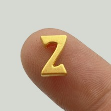 "Z" Mini Harfler Lak Kaplama Gold