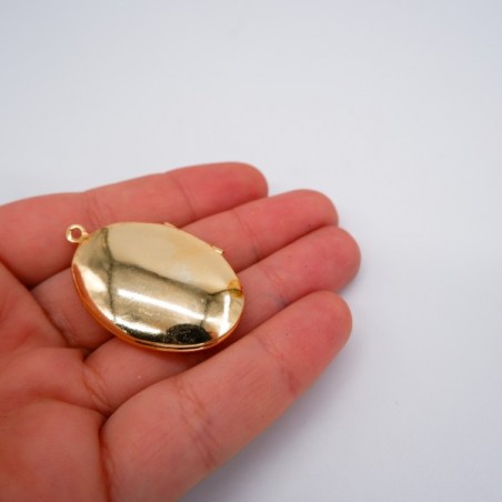 33 mm Kapaklı Kolye Ucu - Gold Kaplama