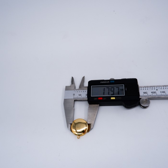18 mm Kapaklı Kolye Ucu - Gold Kaplama