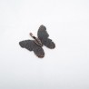 tel Kelebek üsten kulplu kolye küpe ucu Siyah