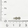 Pleksi,Bijuteri ve Oyalık Pullar Gumus 4,5x12mm M 337 -1Kg