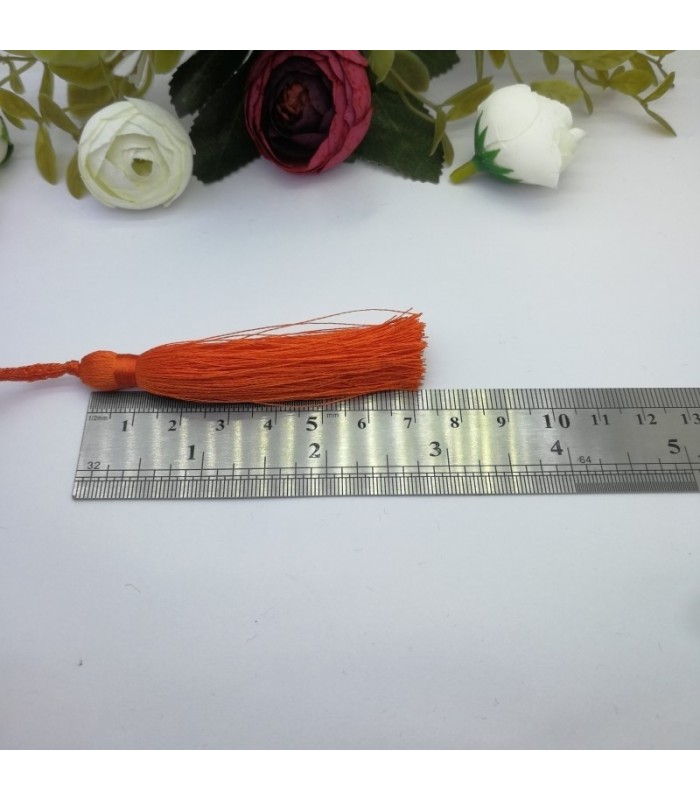 50 Adet - 7-8 cm İpek Püskül - nar çiçeği