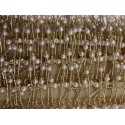 10 Metre - 5 cm - İncili Boncuklu Saçak Pudra