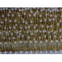 10 Metre - 5 cm - İncili Boncuklu Saçak Altın