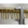 10 Metre - 5 cm - İncili Pullu Boncuk Saçak Altın