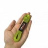 10 Adet - Saten Kurdele - 1cm Kenarlı Neon Yeşil