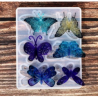 Kelebek desenli dekoratif silikon kalıp - 108x90 mm -Kod:395
