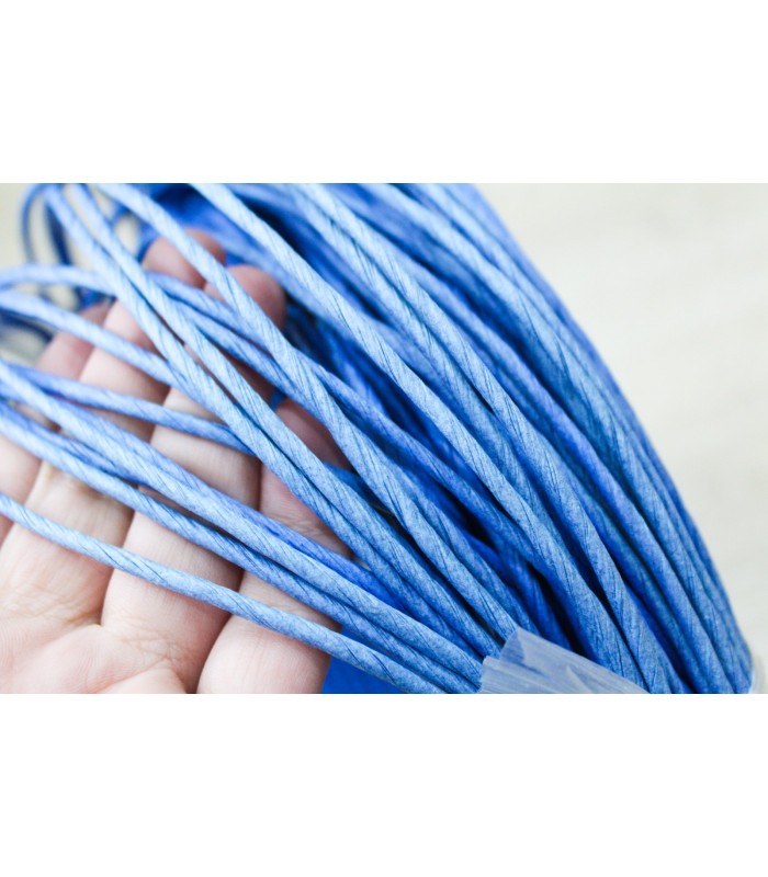 Renkli Craft Kağıt Rattan 500g Gr - 5mm - Koyu Mavi