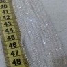 İpe Dizili Kristal Boncuk - 4mm -Şeffaf Kırık Beyaz