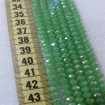 6mm İpe Dizili Kristal Boncuk Çin Camı Mat sedef yeşil