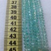 6 mm İpe Dizili Kristal Boncuk Çin Camı janjan mint yeşili
