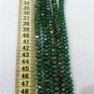8 mm İpe Dizili Kristal Boncuk Çin Camı janjan zümrüt yeşili