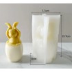 Yumurtadan Kulak Tutan Tavşan Çıktı Mum Kalıbı - Hobi Silikon Kalıbı -Kod:530