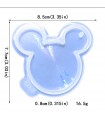 8,5cm x 7,7cm Hologramlı Mickey Fare Epoksi Kalıbı - Kod:537