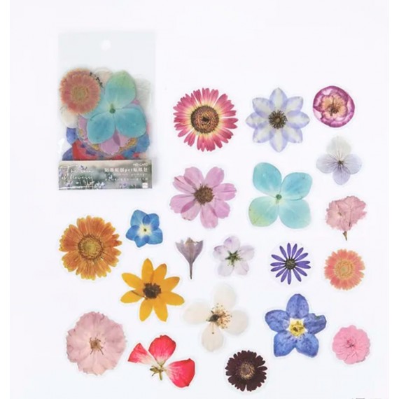 1 Paket - Sticker Çiçek