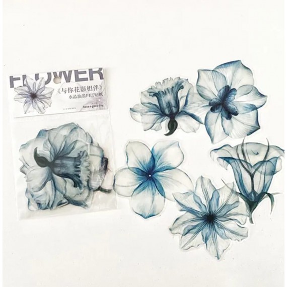 1 Paket - Çiçek Epoksi Sticker