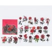 1 Paket - Mix Kırmızı Çiçek Sticker