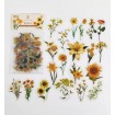1 Paket - Mix Sarı Çiçek Sticker