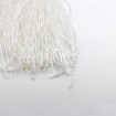 10 Metre - Boncuklu 15 cm - Püskül Saçak Kırık Beyaz