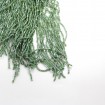 10 Metre - Boru Boncuklu 15 cm - Püskül Saçak Zümrüt Yeşil