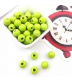 Tenis Topu - Delikli Plastik Boncuk 10 Adet