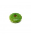 Ahşap Yassı Yuvarlak Boncuk - 250 Gram Açık Yeşil