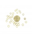 Kolye küpe halkası - 25 Adet - Gold