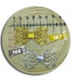 Fiyonk Motif Gold & Gümüş Model Geçmeli Takı Klipsi Gold 167