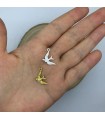 10 Adet - Kuş Modeli Kolye Ucu Gümüş